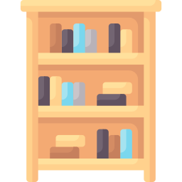 estante para libros icono