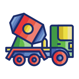 Mixer truck icon