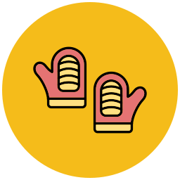 Печь перчатки иконка