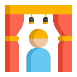 cortinas de palco Ícone