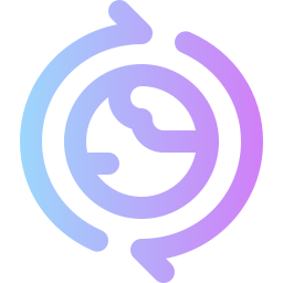 Earth rotation icon