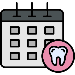Calendario dental icono