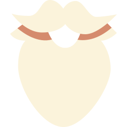 barba di babbo natale icona