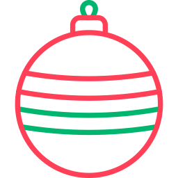 Christmas ball icon