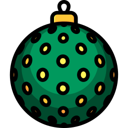 pelota de navidad icono