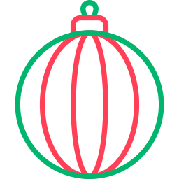 Christmas ball icon