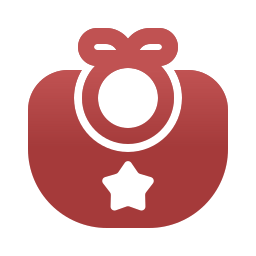 Baby bib icon