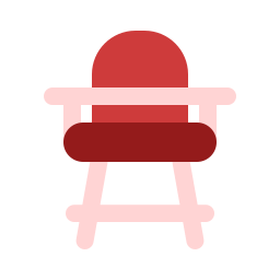 cadeira alta Ícone