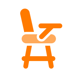 hoge stoel icoon