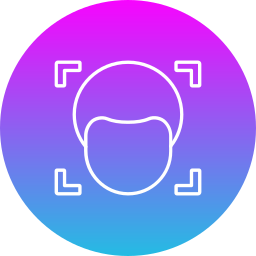 Face scanner icon