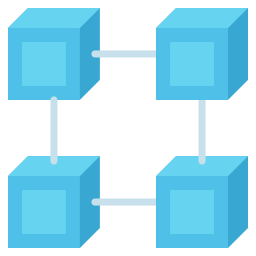 chaîne de blocs Icône