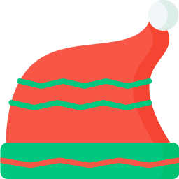 cappello da babbo natale icona