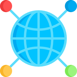 la mise en réseau Icône