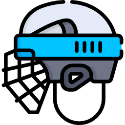 Hockey helmet icon