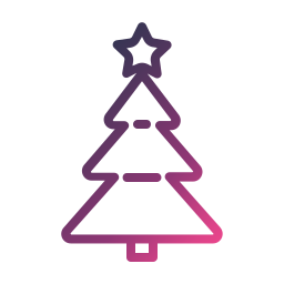 Árbol de navidad icono