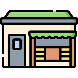 tienda de comestibles icono