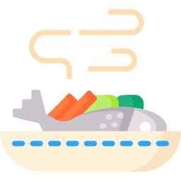 Steamed fish icon