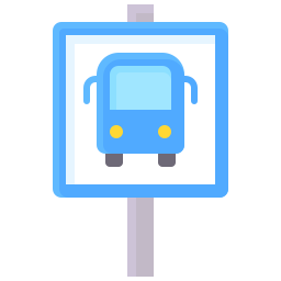 Estación de autobús icono
