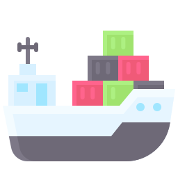 Cargo ship icon