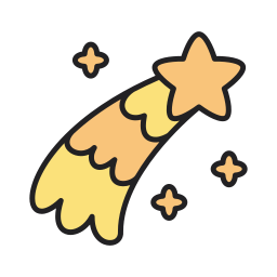 Shooting star icon