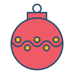 Christmas ball icon