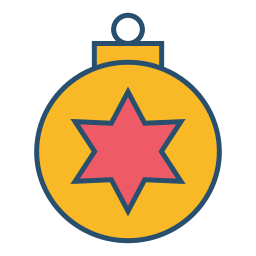 Christmas ball icon