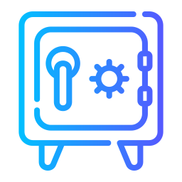 cassetta di sicurezza icona