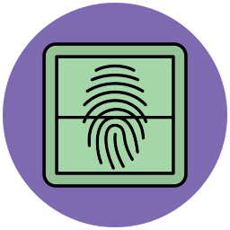 Сканер отпечатков пальцев иконка