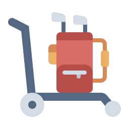 Golf trolley icon