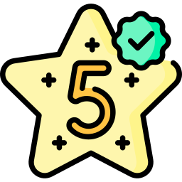cinque stelle icona