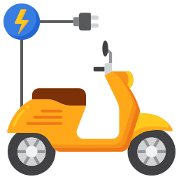bicicletta elettrica icona