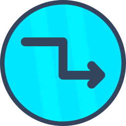 Zigzag arrow icon