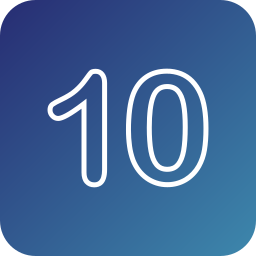 Number 10 icon