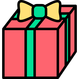 caja de regalo icono