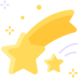 Shooting star icon