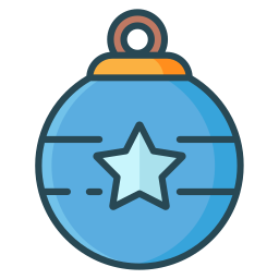 Christmas ball icon