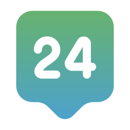 24 Hours Support icon