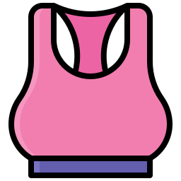 Sujetador deportivo icono