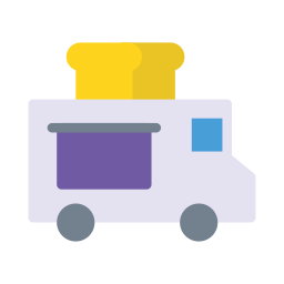 camión de panadería icono