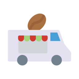 camión de café icono