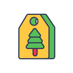 Christmas tag icon