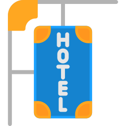 znak hotelu ikona