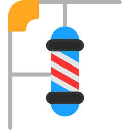 poste de barbearia Ícone