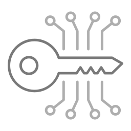 programación clave icono