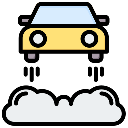 Flying car icon