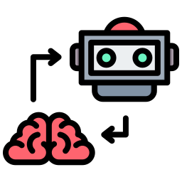 Robotic brain icon