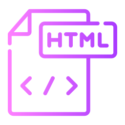 fichier html Icône