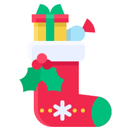 Christmas socks icon