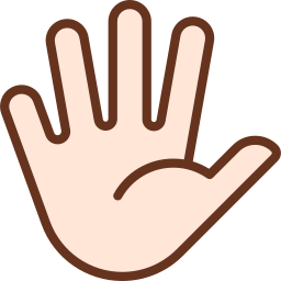 palma de la mano icono