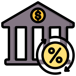 tasso bancario icona